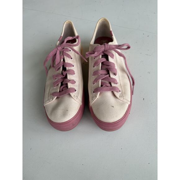 Keds Dream Foam WF61315 Size 7.5 Platform Sneakers Cream Rose Peach - Picture 4 of 8